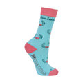 Mint-Pink-Teal - Side - Hy Childrens-Kids Thelwell Collection Trophy Socks (Pack of 3)