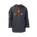 Charcoal Grey-Red - Front - Little Knight Boys Tractor Collection Hoodie