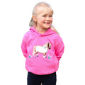 Candy Pink - Front - British Country Collection Childrens-Kids Flora Pony Hoodie