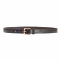 Brown-Rose Gold - Front - Hy Unisex Adult Rosciano Leather Belt