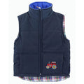 Navy - Front - British Country Collection Childrens-Kids Tractor Padded Riding Gilet