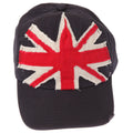 Navy - Front - Union Jack GB Distressed Baseball Cap With Adjustable Strap