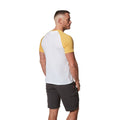 Indian Yellow-Optic White - Side - Craghoppers Mens NosiLife Anello Short Sleeved T-Shirt
