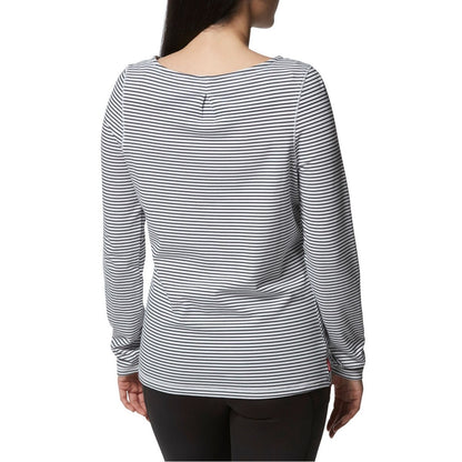 Blue Navy Stripe - Side - Craghoppers Womens-Ladies NosiLife Erin II Long Sleeved Top