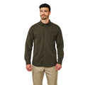 Woodland Green - Back - Craghoppers Mens Kiwi Ripstop Long Sleeve Shirt