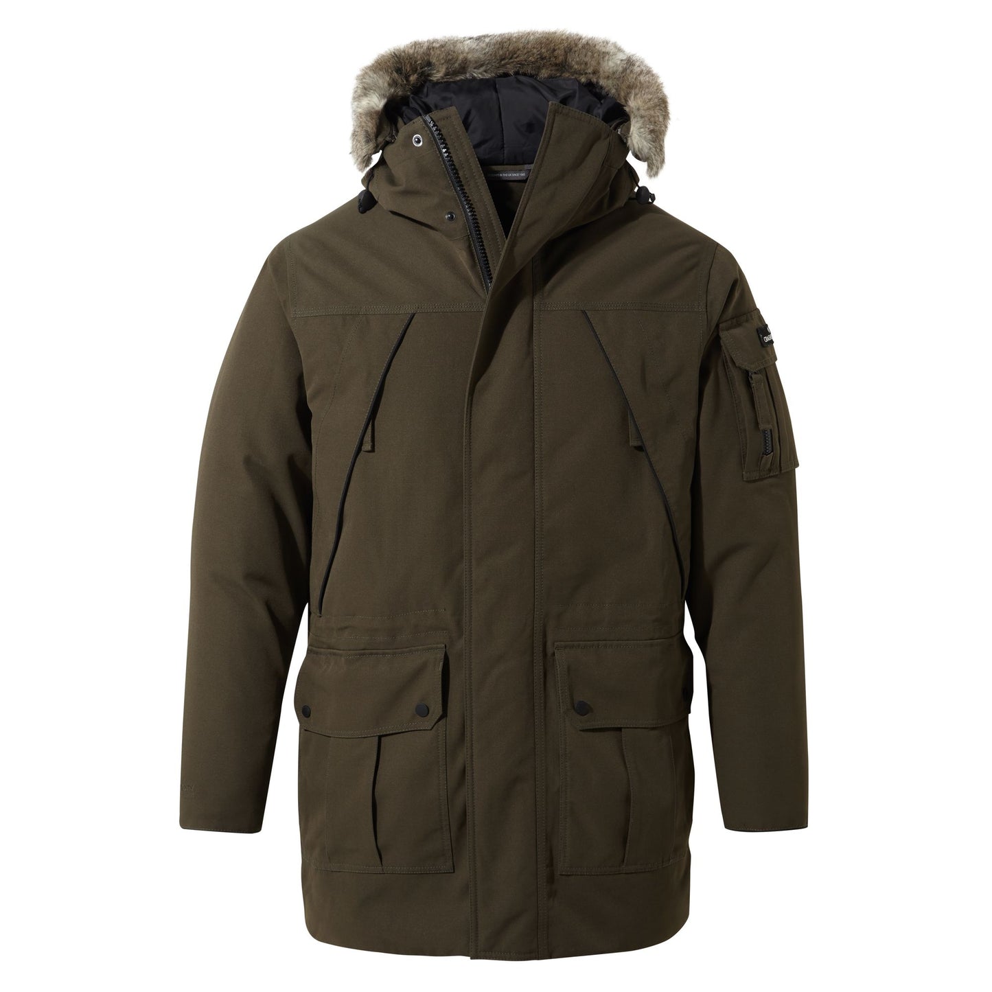 Woodland Green - Front - Craghoppers Mens Bishorn Waterproof Jacket
