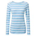 Mediterranean Blue Stripe - Front - Craghoppers Womens-Ladies NosiLife Erin Long Sleeved Top