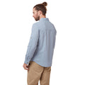 Fogle Blue - Side - Craghoppers Mens Kiwi Linen Long Sleeved Shirt