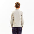 Parchment - Side - Craghoppers Childrens-Kids NosiLife Emerson Long Sleeved Shirt