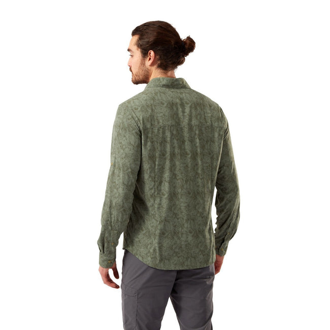 Sage Green - Side - Craghoppers Mens Kai Nosilife Shirt