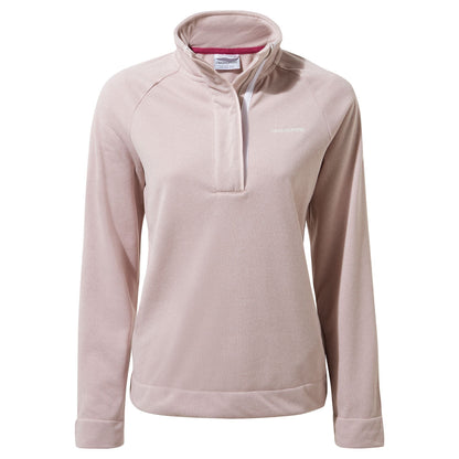 Brushed Lilac - Front - Craghoppers Womens-Ladies Helena Half Zip Fleece Top