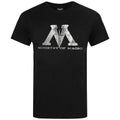 Black - Front - Harry Potter Unisex Adults Ministry Of Magic Design T-shirt