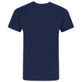 Blue - Back - Captain America Unisex Adults Distressed Shield Design T-Shirt