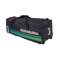 Black-Green - Front - Kookaburra Pro Players 2023 Cricket Wheeled Duffel Bag