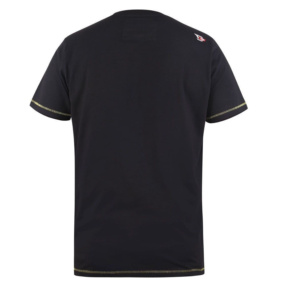Black - Side - Duke Mens Wingmore D555 New York Taxi T-Shirt