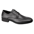 Black - Front - IMAC Mens 4 Eye Tramline Tie Shoes