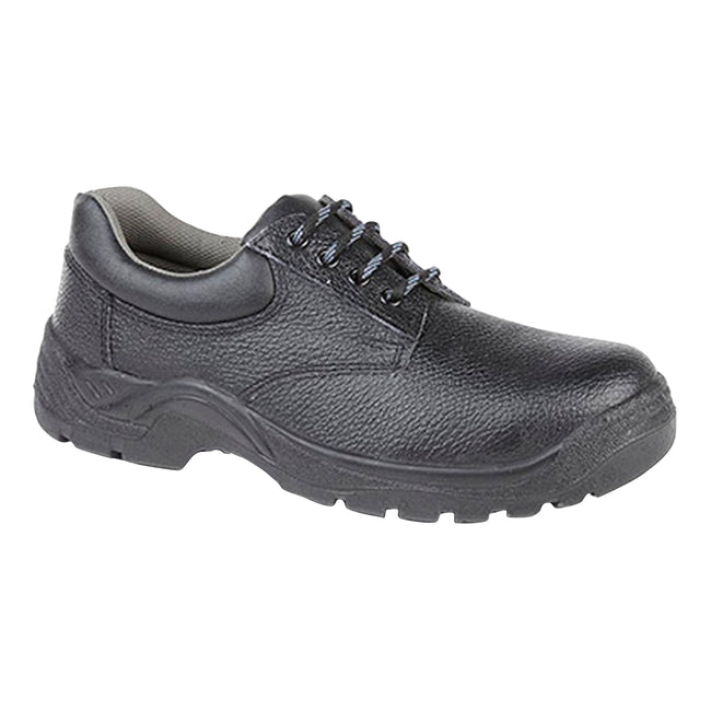 Black - Front - Grafters Mens Padded Collar 4 Eye Safety Shoes