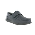 Grey - Front - Dek Unisex Adult Touch Fastening Leather Bowling Shoes