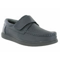 Grey - Back - Dek Unisex Adult Touch Fastening Leather Bowling Shoes