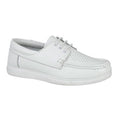 White - Front - Dek Adults-Unisex Lace Up Bowling Shoes
