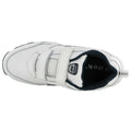 White - Side - Dek Mens Ohio Leather Trainers