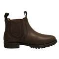 Dark Brown - Lifestyle - Roamers Mens Leather Twin Gusset Ankle Boot