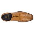 Tan - Back - Cavani Mens 5 Eye Brogue Oxford Shoes