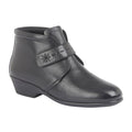Black - Front - Mod Comfys Womens-Ladies Softie Leather Boots