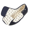 Navy Blue - Back - Celia Ruiz Unisex Touch Fastening X Wide Slippers