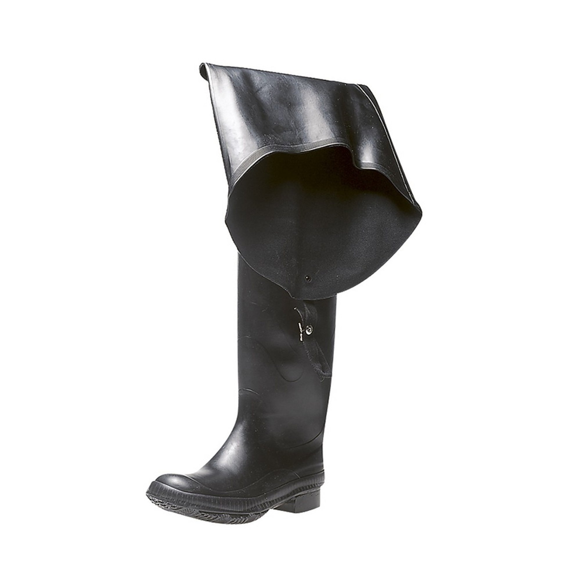 Black - Back - StormWells Mens Thigh Fishing Waders