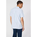 Pale Blue - Back - Maine Mens Mini Check Shirt