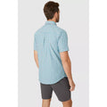 Aqua Blue - Back - Maine Mens Mini Check Shirt