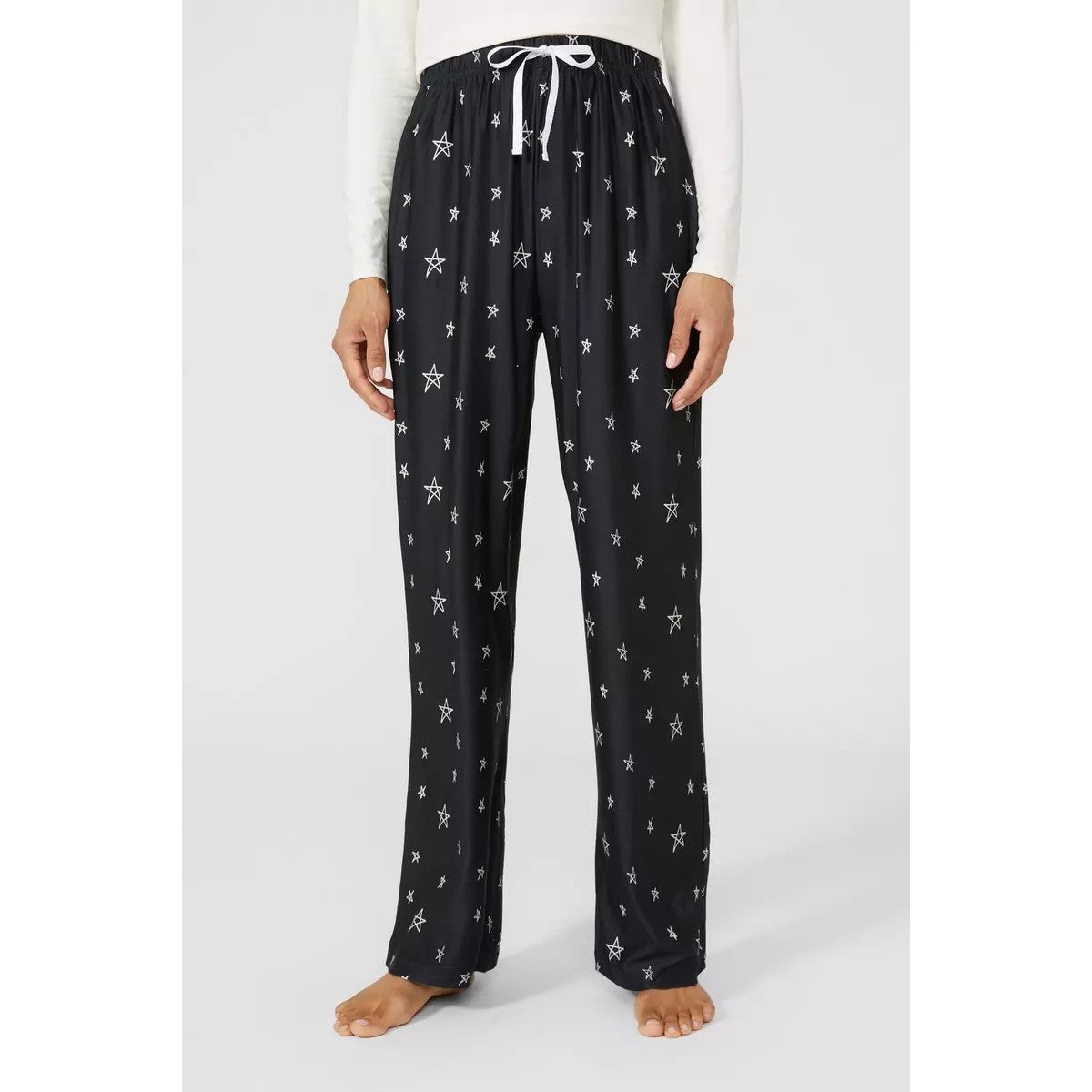 White - Pack Shot - Debenhams Womens-Ladies Go Where The Stars Take You Pyjama Set