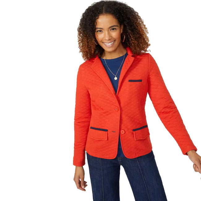 Red online jersey blazer