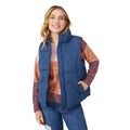 Washed Blue - Front - Mantaray Womens-Ladies Padded Gilet