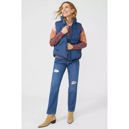 Washed Blue - Lifestyle - Mantaray Womens-Ladies Padded Gilet