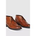 Tan - Side - Debenhams Mens Halifax Leather Chukka Boots