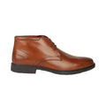 Tan - Front - Debenhams Mens Halifax Leather Chukka Boots