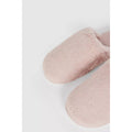 Pink - Side - Debenhams Womens-Ladies Fluffy Slippers
