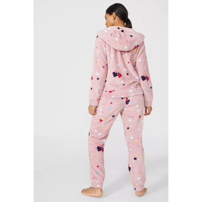 Pink - Back - Debenhams Womens-Ladies Slumber Party Pyjama Set (Pack of 3)