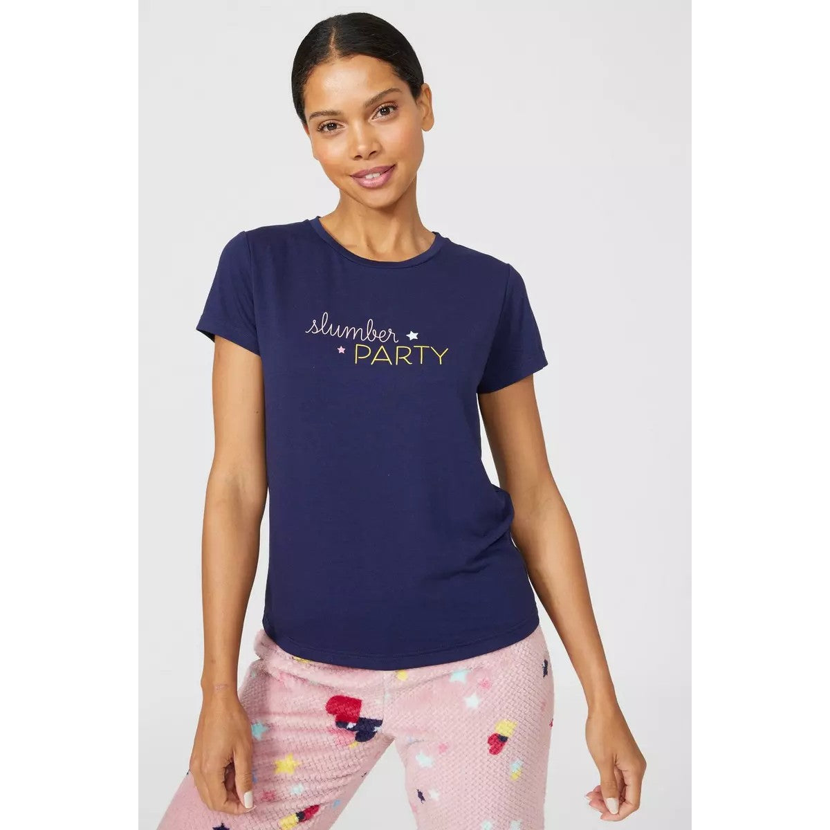 Pink - Side - Debenhams Womens-Ladies Slumber Party Pyjama Set (Pack of 3)