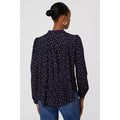 Navy - Back - Principles Womens-Ladies Spotted Shirt