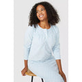 Light Blue - Lifestyle - Debenhams Womens-Ladies Classic Spotted Fleece Nightie