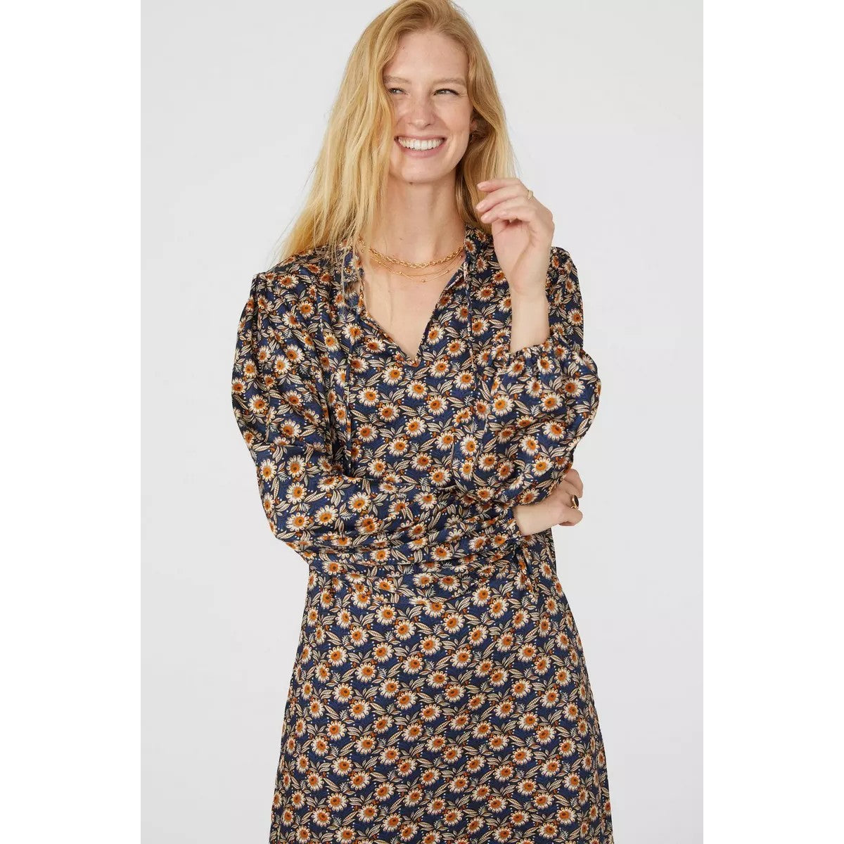 Navy - Lifestyle - Mantaray Womens-Ladies Floral Maxi Dress