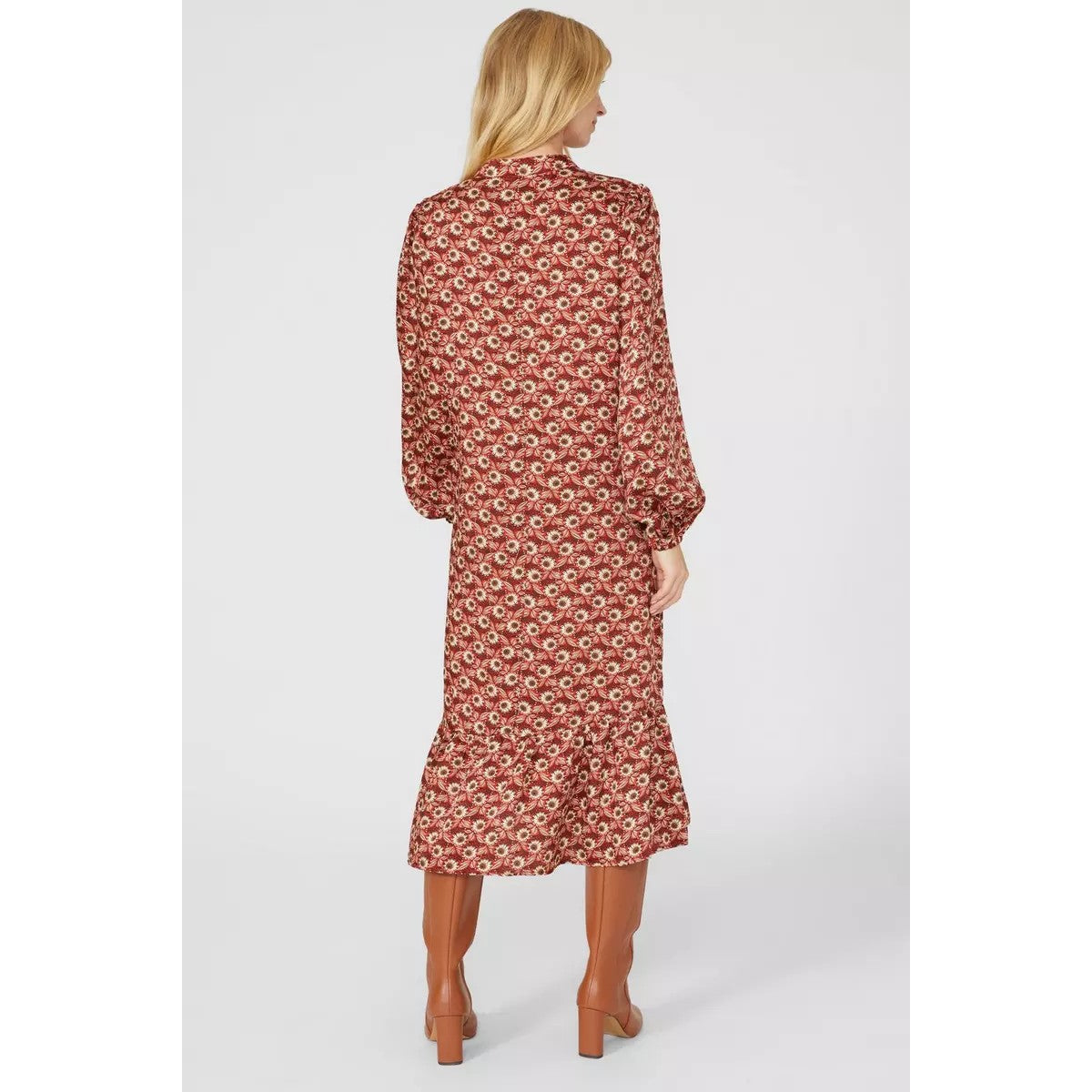 Red - Back - Mantaray Womens-Ladies Floral Maxi Dress