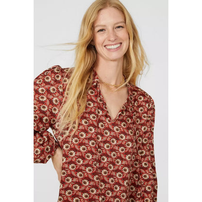 Red - Side - Mantaray Womens-Ladies Floral Maxi Dress