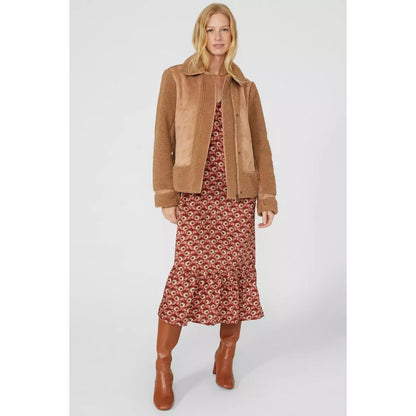 Red - Pack Shot - Mantaray Womens-Ladies Floral Maxi Dress