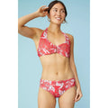 Pink - Side - Mantaray Womens-Ladies Kai Tropical Bikini Bottoms