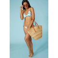 Blue - Side - Debenhams Womens-Ladies Floral Bikini Set