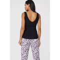 Black - Back - Debenhams Womens-Ladies Secret Support Ribbed Pyjama Top